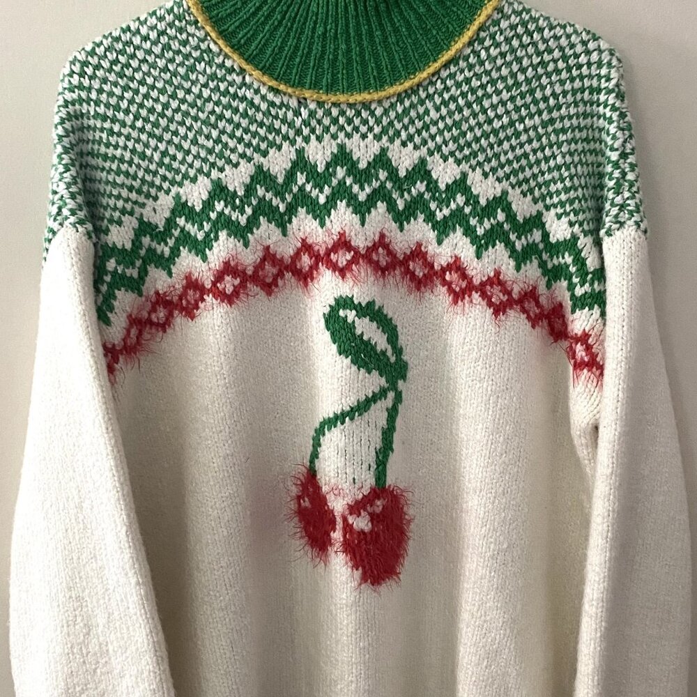 ✨HP✨Free People Cherry Heart Sweater Dress NWT - Picture 7 of 8